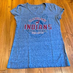 Cleveland Indians Guardians Women’s T-Shirt Baseball Spring Training Shirt XL